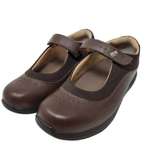 Drew Rose Women Mary Jane Flat Leather Orthopedic Sandals Comfort Shoes 6W